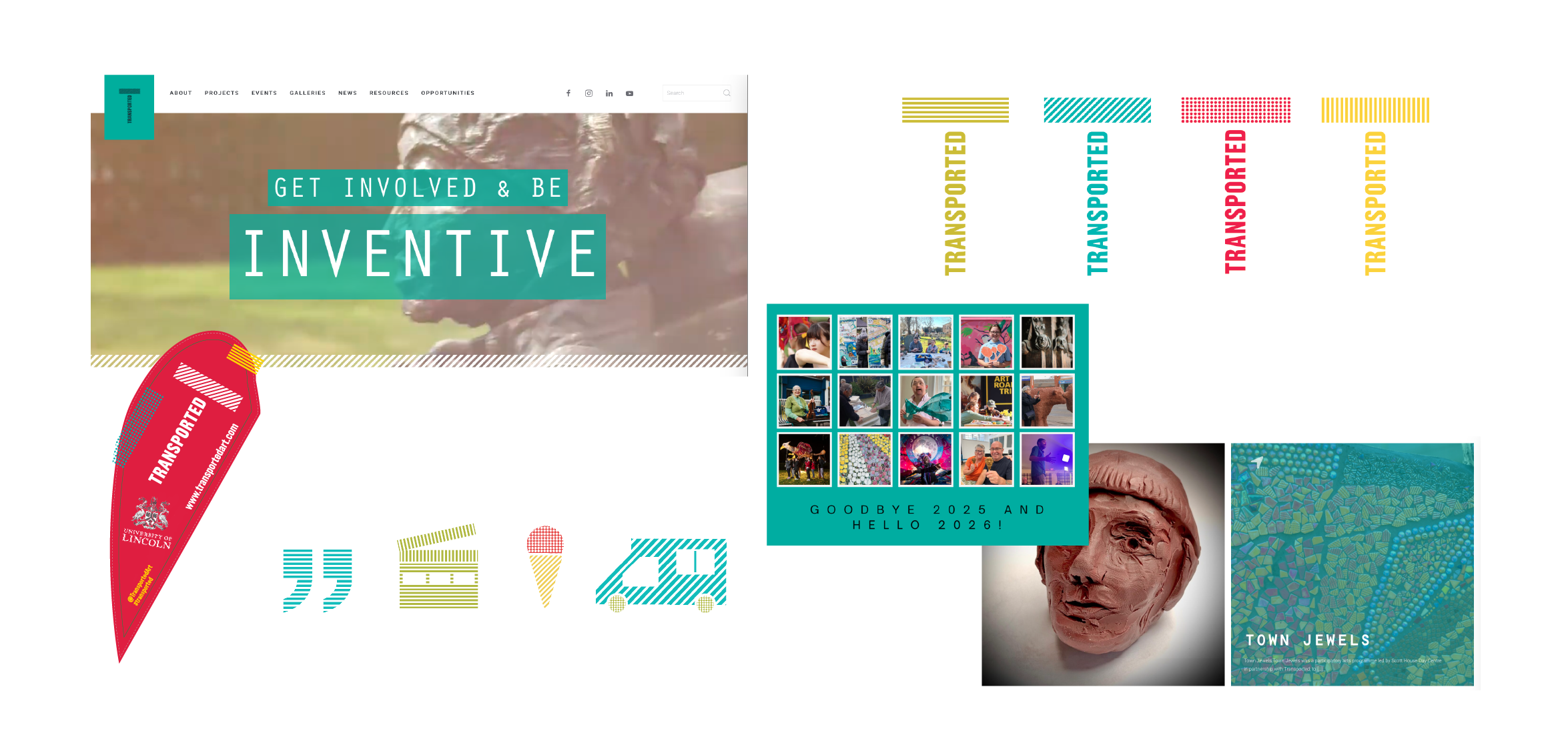 Transported Art old branding and deliverables